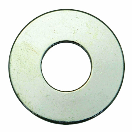 Midwest Fastener Flat Washer, For Screw Size 9/16" , Steel Chrome Plated Finish, 10 PK 74347